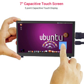RC070S 7 inch 1024*600 IPS Capacitive Touch Monitor Compatible with Raspberry Pi 5/4/3/2